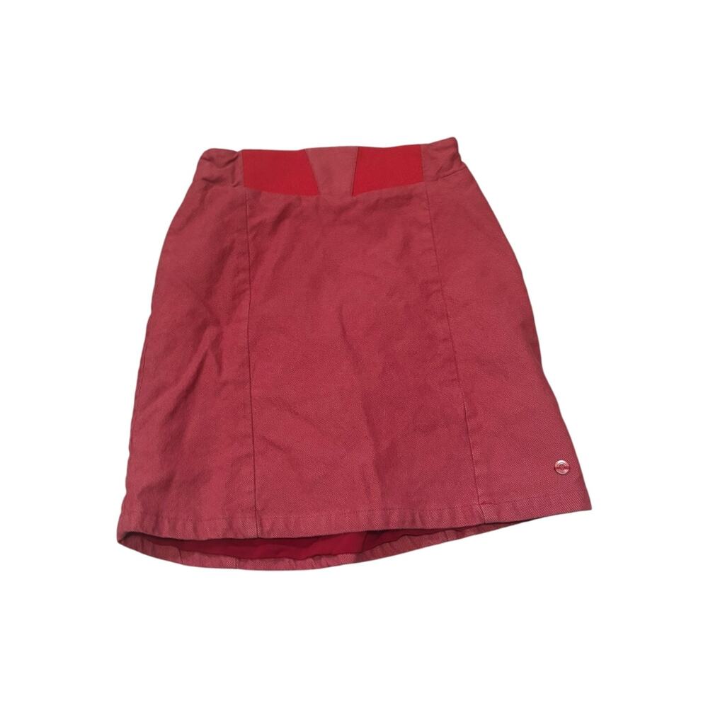 skunkfunk Red Straight Skirt Size 1 (Small)